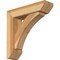 Ekena Millwork Thorton Slat Rough Sawn Bracket w/ Offset Brace, Western Red Cedar, 6"W x 22"D x 22"H BKT0604X22X22THR06RWR - alternate 1
